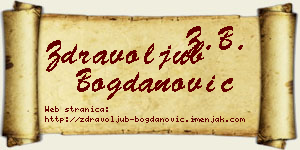 Zdravoljub Bogdanović vizit kartica